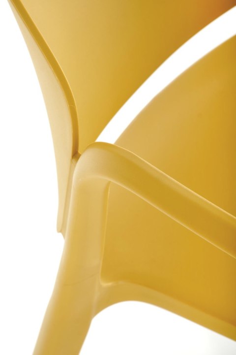 K491 krzesło plastik musztardowy K491 krzesło plastik musztardowy