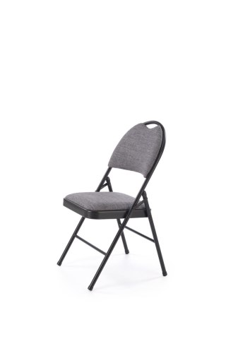 K566 krzesło składane, czarny / popiel