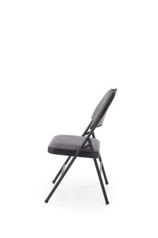 K566 krzesło składane, czarny / popiel