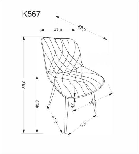 K567 krzesło, popielaty K567 krzesło, popielaty