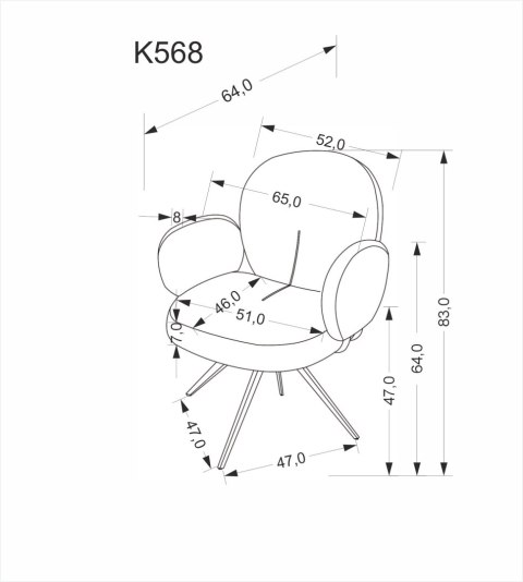 K568 krzesło popielaty K568 krzesło popielaty