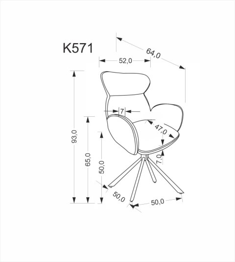 K571 krzesło ciemny beżowy K571 krzesło ciemny beżowy