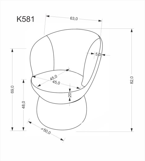 K581 krzesło beżowy K581 krzesło beżowy