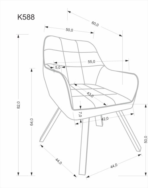 K588 krzesło beżowy K588 krzesło beżowy