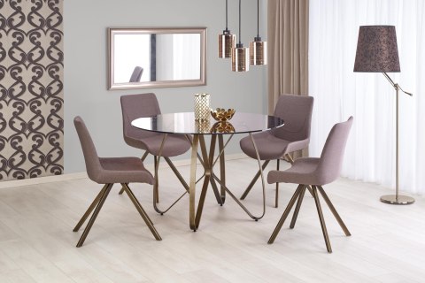 LUNGO stół złoty antyczny / brązowy