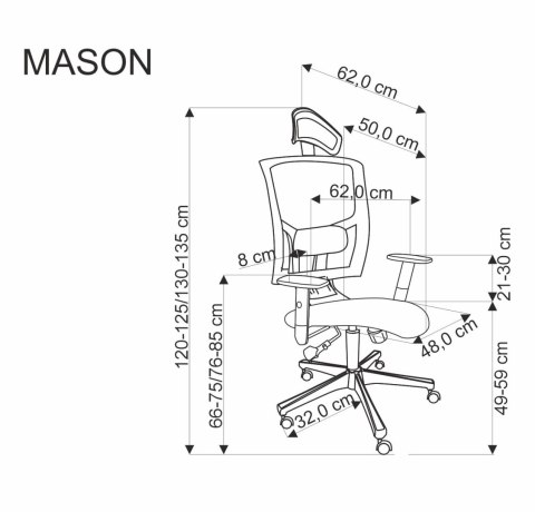 MASON fotel gabinetowy czarny MASON fotel gabinetowy czarny