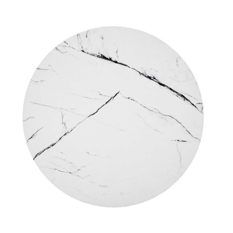 NUBIRA ława stelaż - czarny, blat - biały marmur NUBIRA ława stelaż - czarny, blat - biały marmur