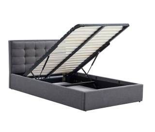 PADVA 120cm łóżko z pojemnikiem popielaty