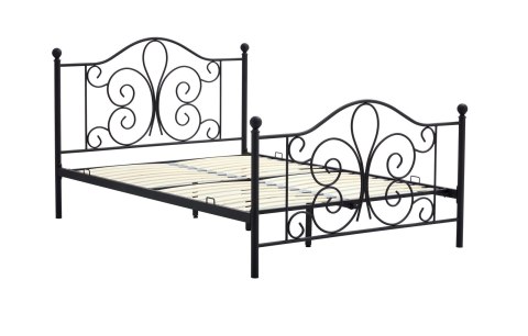 PANAMA 140 cm łóżko metalowe czarny