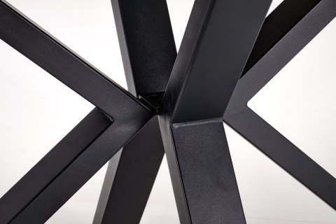 PLATAN stół rozkładany, biały marmur / czarny