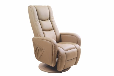 PULSAR recliner z funkcją masażu beżowy PULSAR recliner z funkcją masażu beżowy