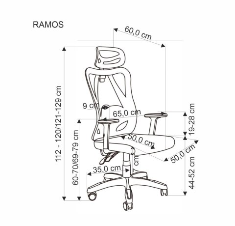 RAMOS fotel gabinetowy czarny