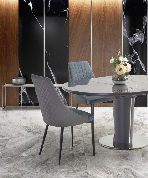 RICARDO stół rozkładany popielaty marmur
