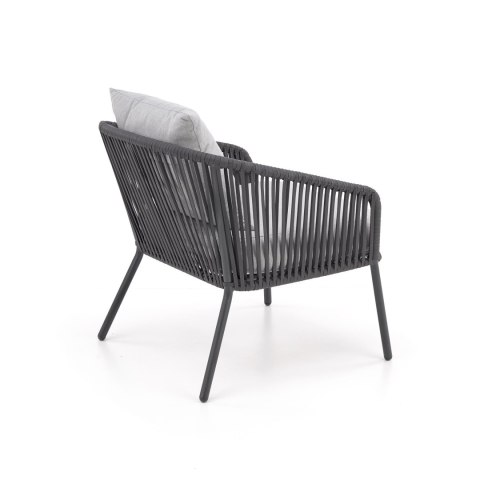 ROCCA zestaw ogrodowy ( sofa + fotel 2x + ława ), ciemny popiel / jasny popiel ROCCA zestaw ogrodowy ( sofa + fotel 2x + ława ), ciemny popiel / jasny popiel