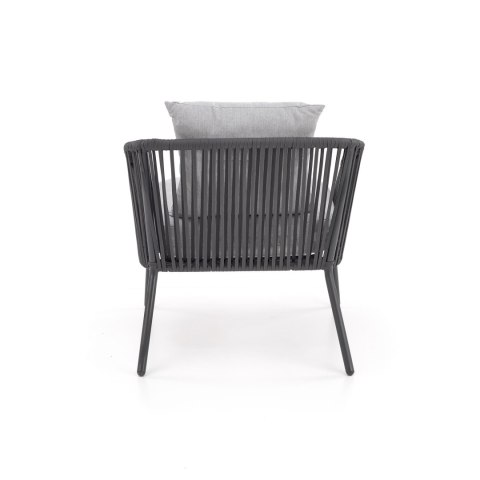 ROCCA zestaw ogrodowy ( sofa + fotel 2x + ława ), ciemny popiel / jasny popiel ROCCA zestaw ogrodowy ( sofa + fotel 2x + ława ), ciemny popiel / jasny popiel