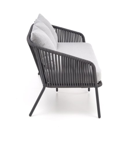 ROCCA zestaw ogrodowy ( sofa + fotel 2x + ława ), ciemny popiel / jasny popiel ROCCA zestaw ogrodowy ( sofa + fotel 2x + ława ), ciemny popiel / jasny popiel