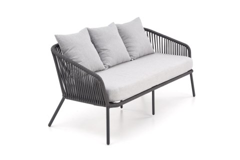 ROCCA zestaw ogrodowy ( sofa + fotel 2x + ława ), ciemny popiel / jasny popiel ROCCA zestaw ogrodowy ( sofa + fotel 2x + ława ), ciemny popiel / jasny popiel