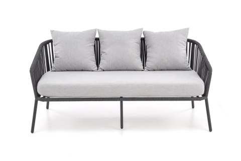 ROCCA zestaw ogrodowy ( sofa + fotel 2x + ława ), ciemny popiel / jasny popiel ROCCA zestaw ogrodowy ( sofa + fotel 2x + ława ), ciemny popiel / jasny popiel