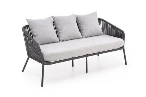 ROCCA zestaw ogrodowy ( sofa + fotel 2x + ława ), ciemny popiel / jasny popiel ROCCA zestaw ogrodowy ( sofa + fotel 2x + ława ), ciemny popiel / jasny popiel