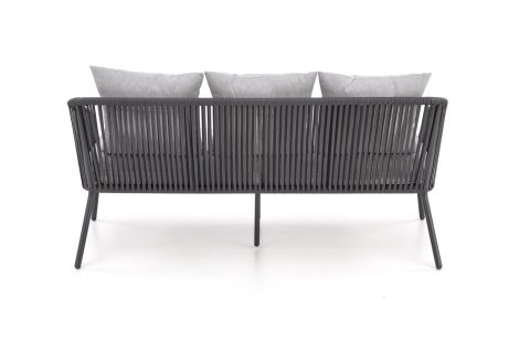 ROCCA zestaw ogrodowy ( sofa + fotel 2x + ława ), ciemny popiel / jasny popiel ROCCA zestaw ogrodowy ( sofa + fotel 2x + ława ), ciemny popiel / jasny popiel