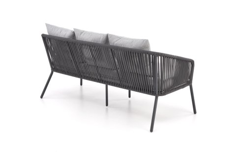 ROCCA zestaw ogrodowy ( sofa + fotel 2x + ława ), ciemny popiel / jasny popiel ROCCA zestaw ogrodowy ( sofa + fotel 2x + ława ), ciemny popiel / jasny popiel