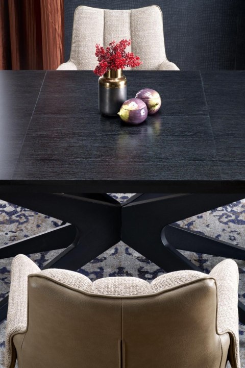 SANDRO stół rozkładany, czarny