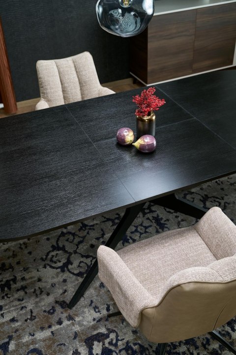 SANDRO stół rozkładany, czarny