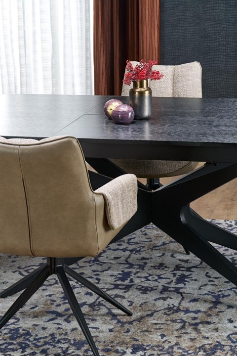 SANDRO stół rozkładany, czarny