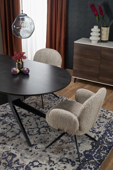 SANDRO stół rozkładany, czarny