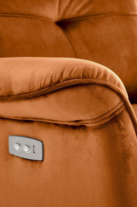 SEMIR fotel z funkcja elektrycznego rozkładania / gniazdo USB, cynamonowy SEMIR fotel z funkcja elektrycznego rozkładania / gniazdo USB, cynamonowy