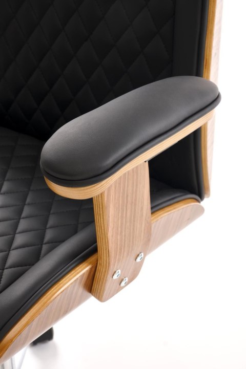 TIMBER fotel gabinetowy orzechowy/czarny TIMBER fotel gabinetowy orzechowy/czarny