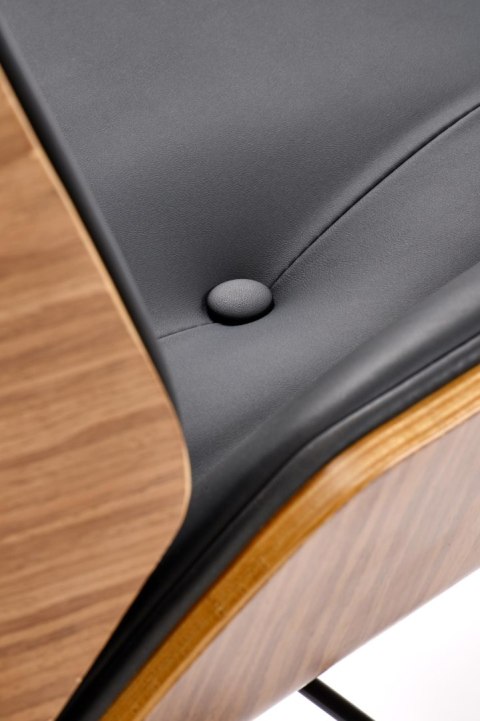 WEBSTER fotel gabinetowy orzechowy/czarny WEBSTER fotel gabinetowy orzechowy/czarny
