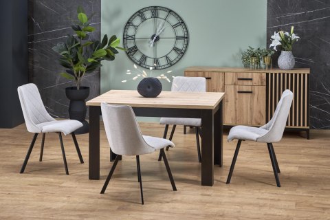 BAGIO stół rozkładany 120-160/80 cm dąb artisan/czarny BAGIO stół rozkładany 120-160/80 cm dąb artisan/czarny