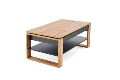 BETTY ława z podnoszonym blatem dąb artisan / czarny BETTY ława z podnoszonym blatem dąb artisan / czarny