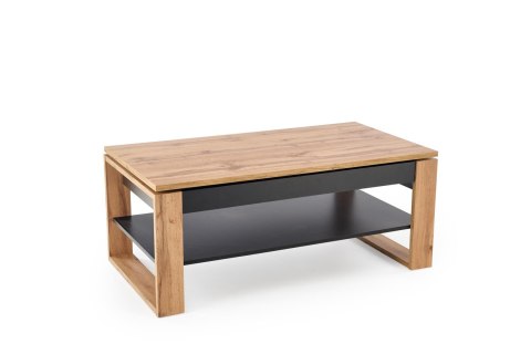 BETTY ława z podnoszonym blatem dąb artisan / czarny BETTY ława z podnoszonym blatem dąb artisan / czarny