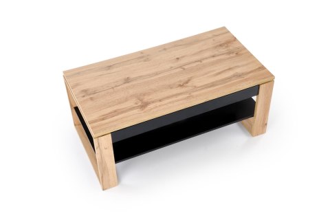 BETTY ława z podnoszonym blatem dąb artisan / czarny BETTY ława z podnoszonym blatem dąb artisan / czarny