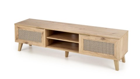 BORNEO RTV-1 stolik RTV dąb artisan/czarny BORNEO RTV-1 stolik RTV dąb artisan/czarny