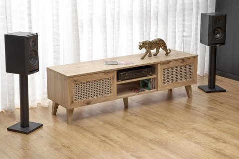 BORNEO RTV-1 stolik RTV dąb artisan/czarny BORNEO RTV-1 stolik RTV dąb artisan/czarny