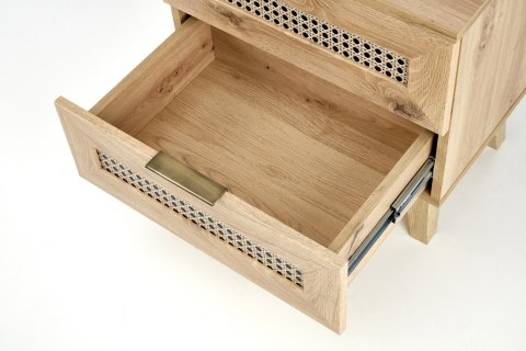 BORNEO SN-1 szafka nocna dąb artisan/czarny BORNEO SN-1 szafka nocna dąb artisan/czarny
