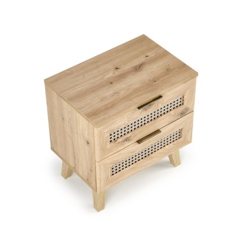 BORNEO SN-1 szafka nocna dąb artisan/czarny BORNEO SN-1 szafka nocna dąb artisan/czarny
