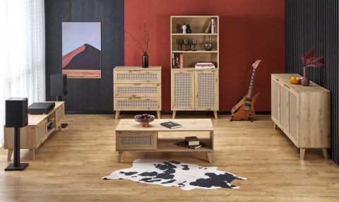 BORNEO SN-1 szafka nocna dąb artisan/czarny BORNEO SN-1 szafka nocna dąb artisan/czarny