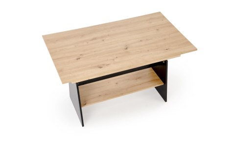 ERIKA ławostół rozkładany dąb artisan / czarny ERIKA ławostół rozkładany dąb artisan / czarny