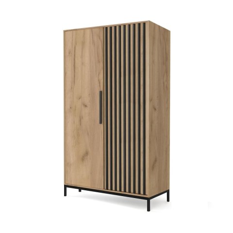 LAMINO S-1 szafa dąb craft/czarny, nogi: czarny LAMINO S-1 szafa dąb craft/czarny, nogi: czarny