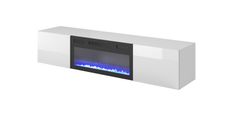 LIVO RTV 180 wisząca z kominkiem biały LIVO RTV 180 wisząca z kominkiem biały