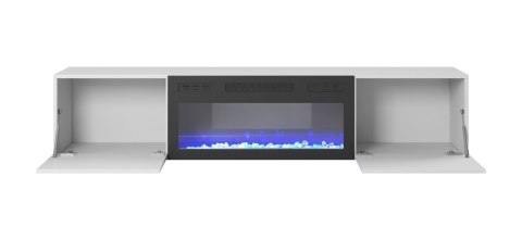 LIVO RTV 180 wisząca z kominkiem biały LIVO RTV 180 wisząca z kominkiem biały