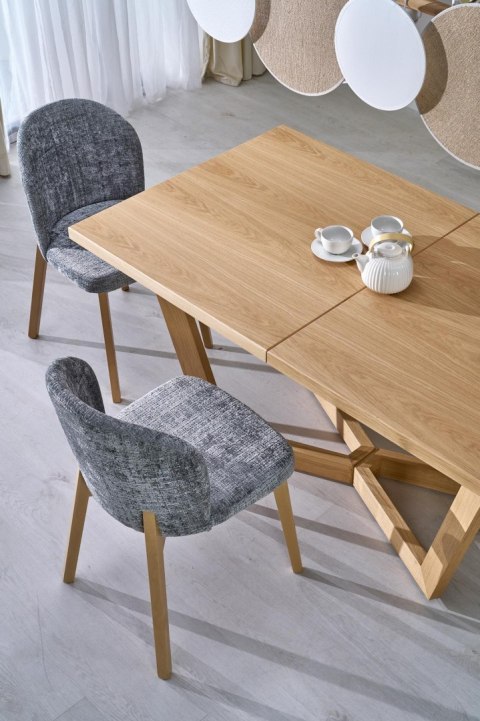 MASSIVE 3 stół rozkładany 160-250x90x77 cm dąb naturalny/dąb naturalny