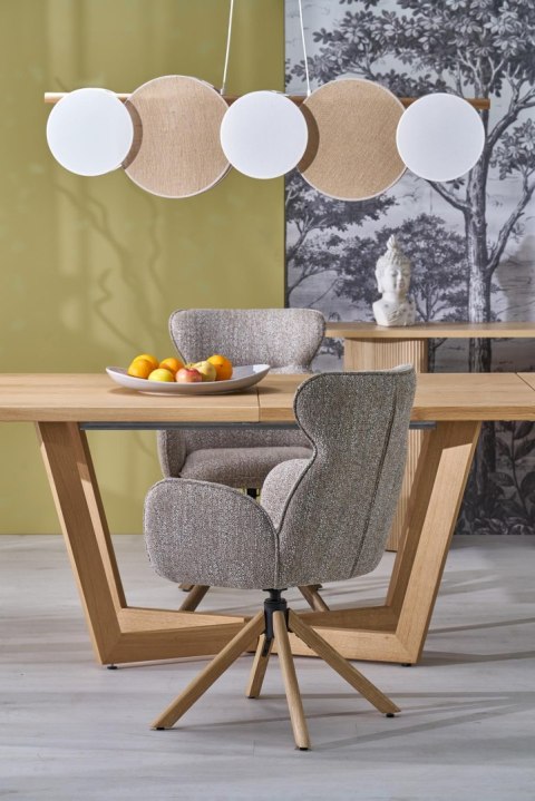 MASSIVE 3 stół rozkładany 160-250x90x77 cm dąb naturalny/dąb naturalny