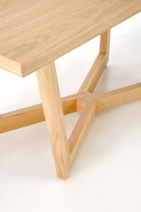 MASSIVE 3 stół rozkładany 160-250x90x77 cm dąb naturalny/dąb naturalny