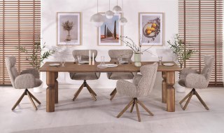 MELTON stół rozkładany 200-300x101x76 cm jasny orzech