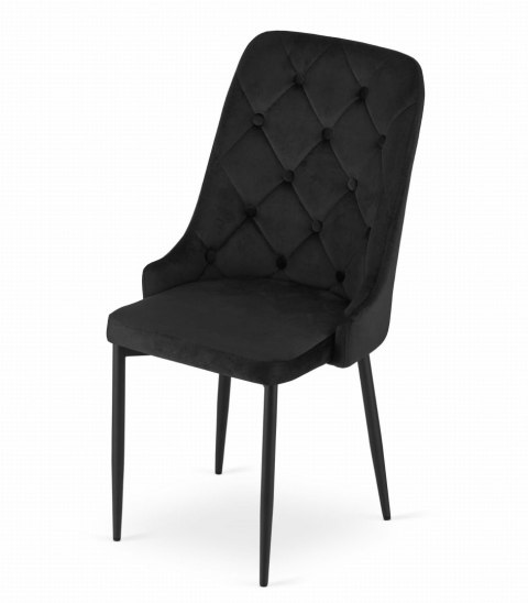 Krzesło CAPRI - czarne x 4 Krzesło CAPRI - czarne x 4